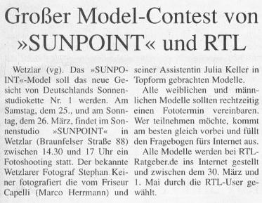 Keiner-Art Projekte Sunpoint Model-Contest